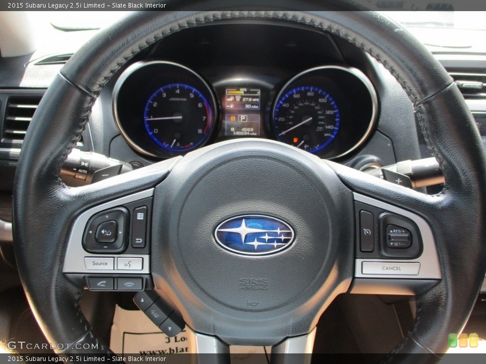 Slate Black Interior Steering Wheel for the 2015 Subaru Legacy 2.5i Limited #144716020