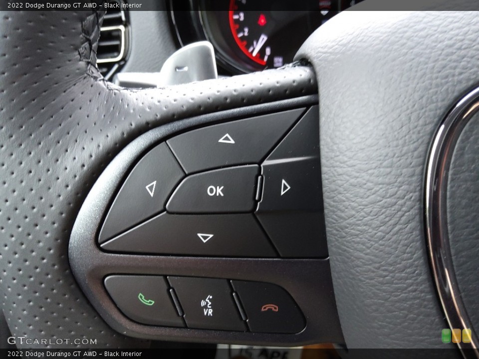 Black Interior Steering Wheel for the 2022 Dodge Durango GT AWD #144717274