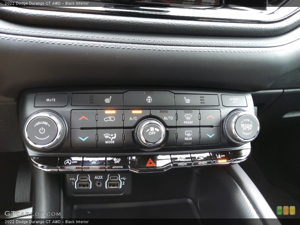 Black Interior Controls for the 2022 Dodge Durango GT AWD #144717466