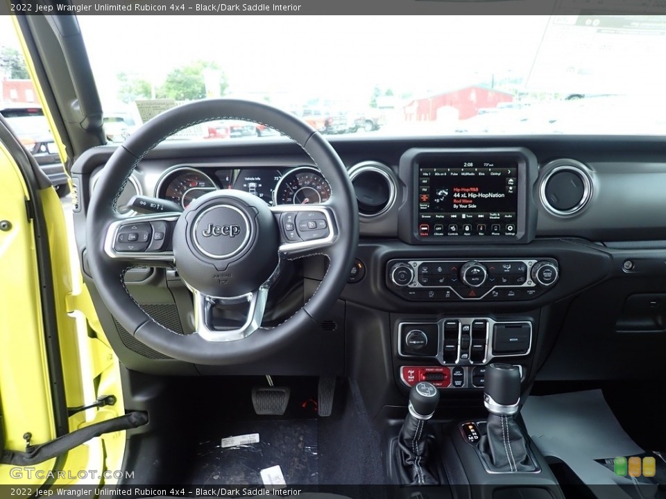 Black/Dark Saddle Interior Dashboard for the 2022 Jeep Wrangler Unlimited Rubicon 4x4 #144718147
