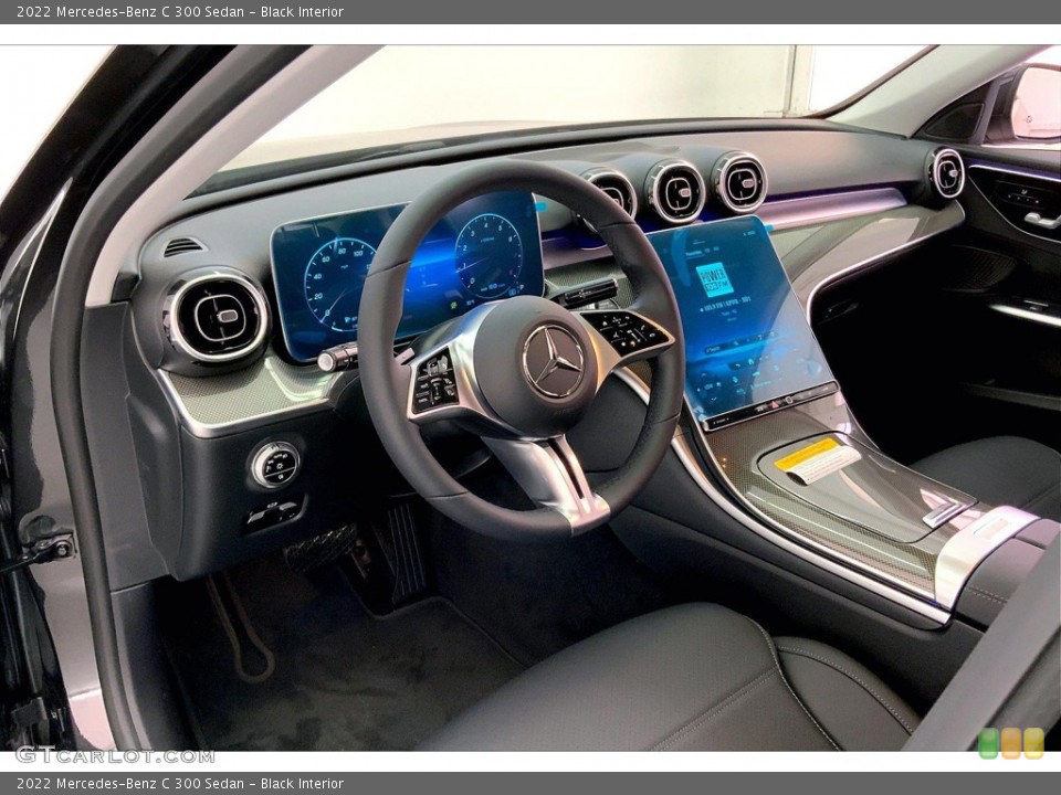 Black Interior Dashboard for the 2022 Mercedes-Benz C 300 Sedan #144719440