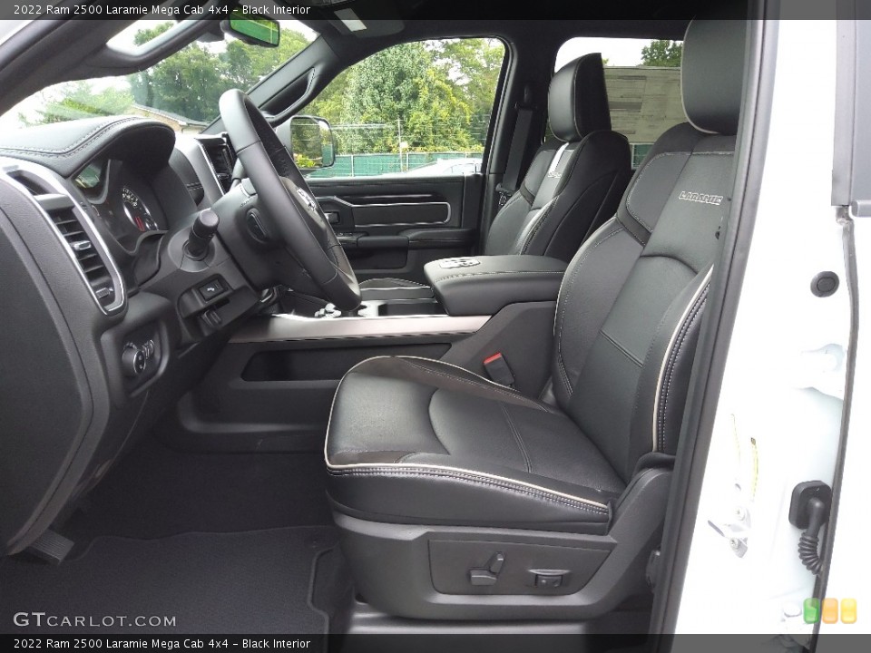 Black Interior Front Seat for the 2022 Ram 2500 Laramie Mega Cab 4x4 #144719716
