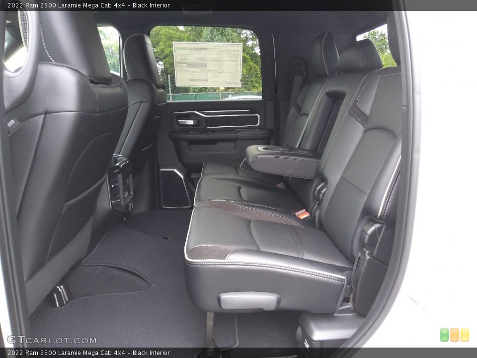 Black Interior Rear Seat for the 2022 Ram 2500 Laramie Mega Cab 4x4 #144719761