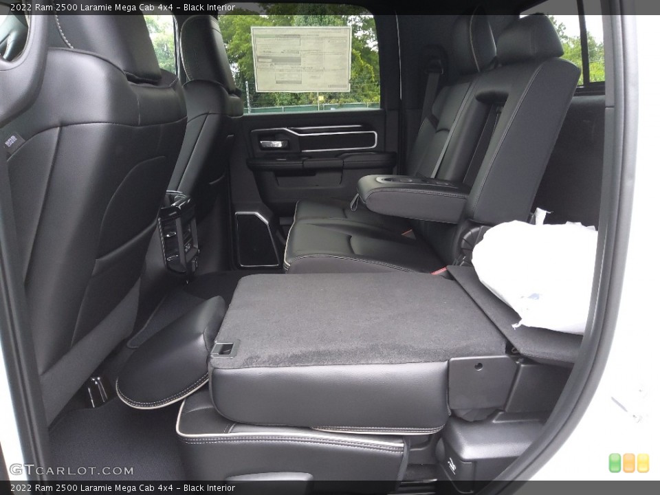 Black Interior Rear Seat for the 2022 Ram 2500 Laramie Mega Cab 4x4 #144719776