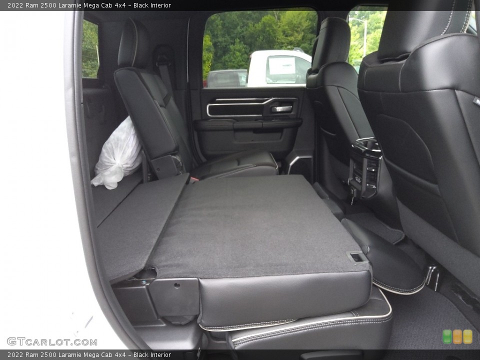 Black Interior Rear Seat for the 2022 Ram 2500 Laramie Mega Cab 4x4 #144719806