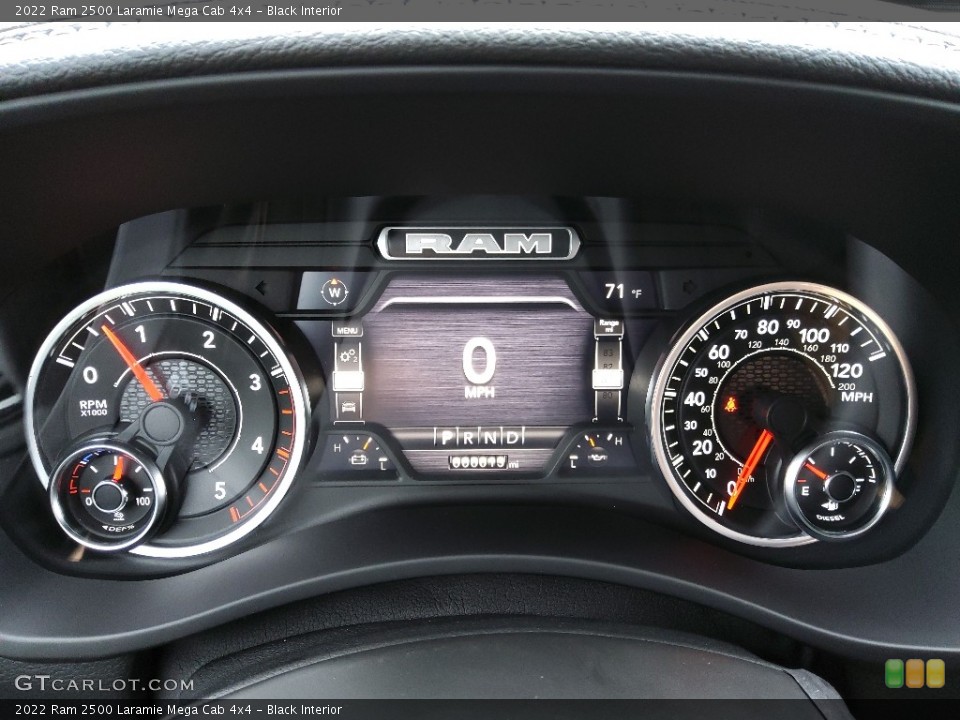 Black Interior Gauges for the 2022 Ram 2500 Laramie Mega Cab 4x4 #144719884