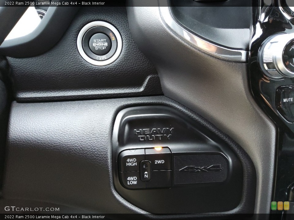 Black Interior Controls for the 2022 Ram 2500 Laramie Mega Cab 4x4 #144719899