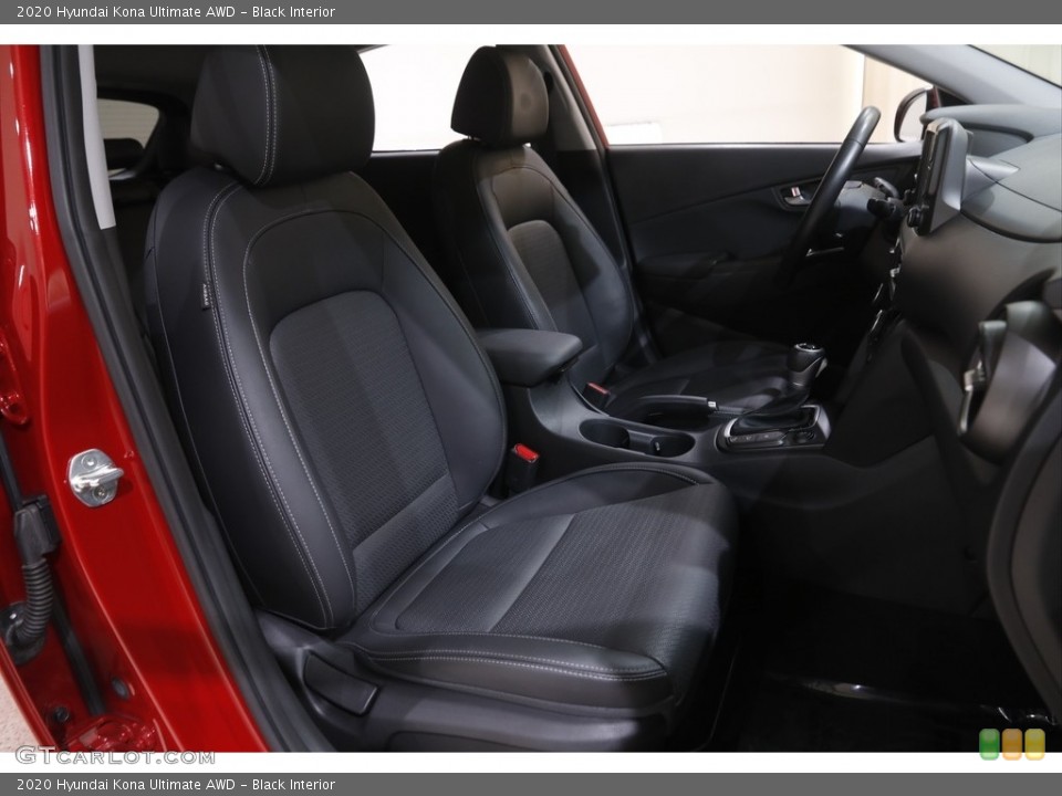 Black Interior Front Seat for the 2020 Hyundai Kona Ultimate AWD #144720313