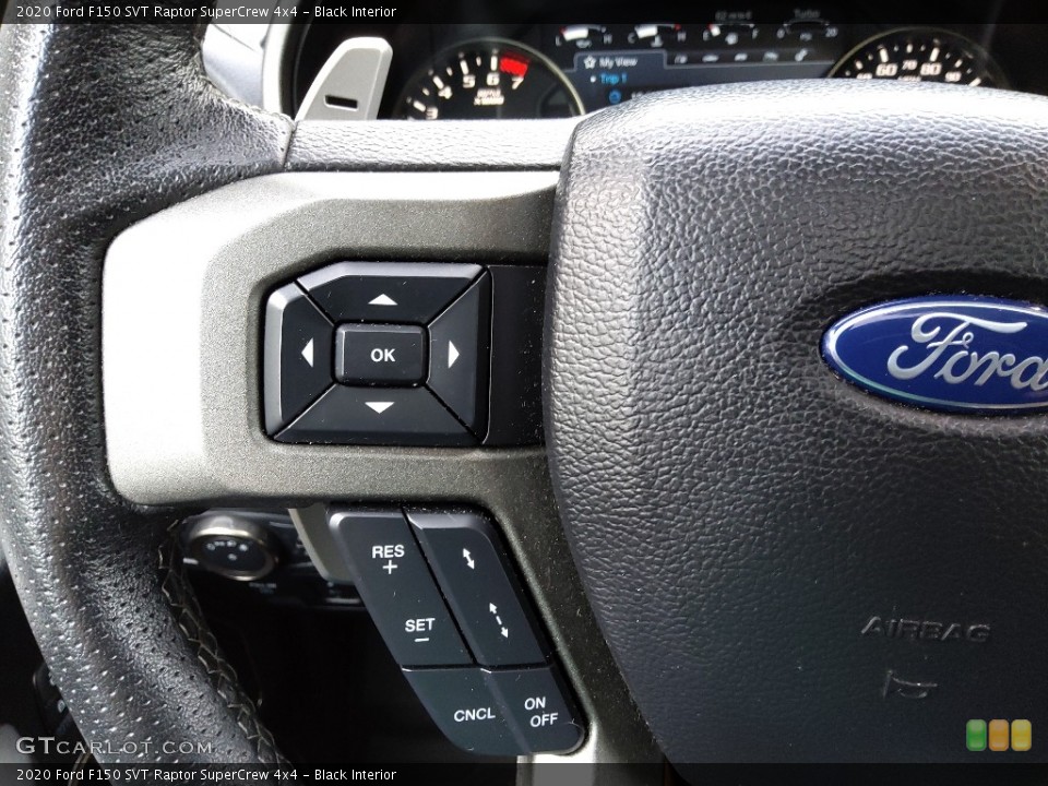 Black Interior Steering Wheel for the 2020 Ford F150 SVT Raptor SuperCrew 4x4 #144722158