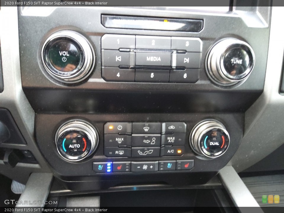 Black Interior Controls for the 2020 Ford F150 SVT Raptor SuperCrew 4x4 #144722350