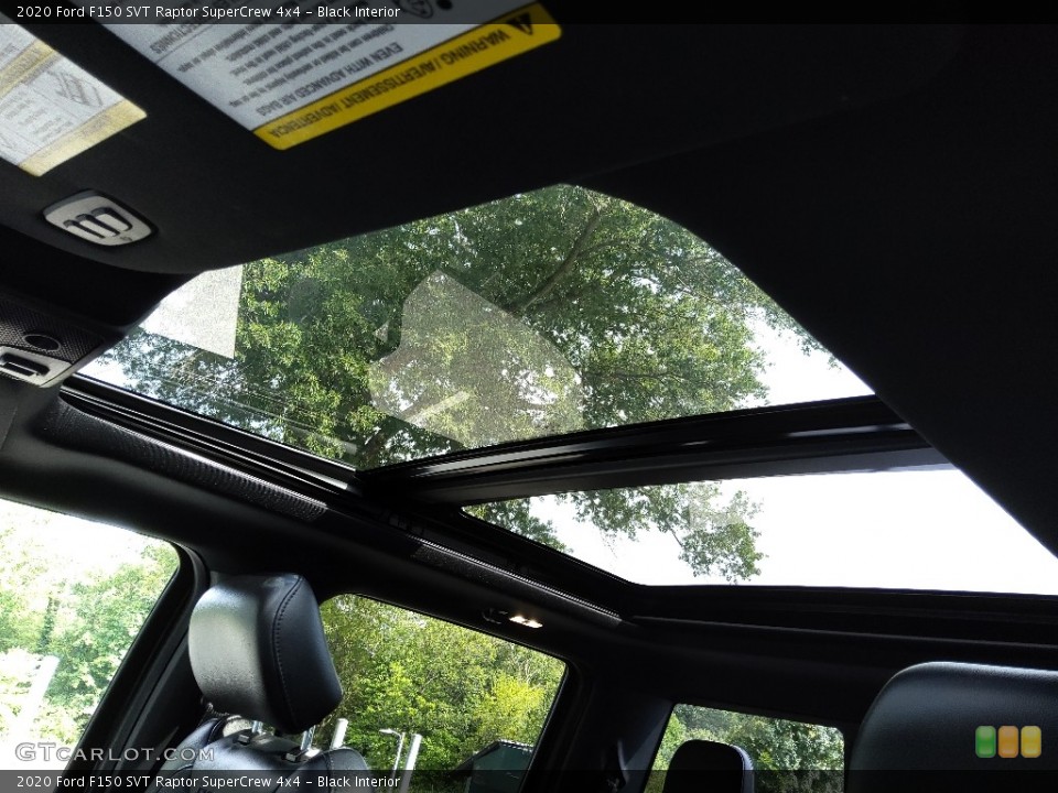Black Interior Sunroof for the 2020 Ford F150 SVT Raptor SuperCrew 4x4 #144722461