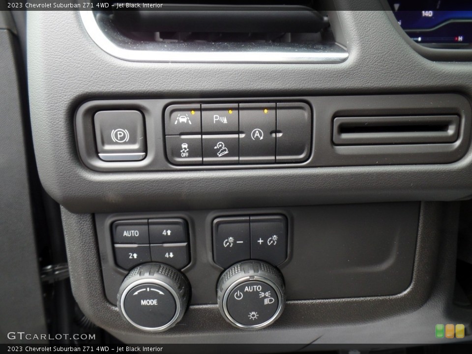 Jet Black Interior Controls for the 2023 Chevrolet Suburban Z71 4WD #144724801