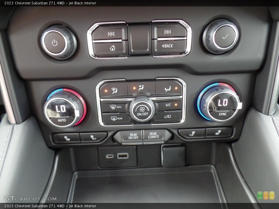 Jet Black Interior Controls for the 2023 Chevrolet Suburban Z71 4WD #144724897