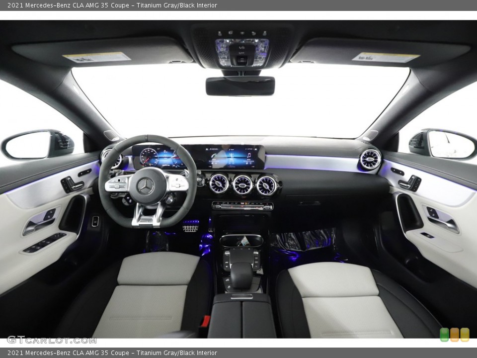 Titanium Gray/Black Interior Front Seat for the 2021 Mercedes-Benz CLA AMG 35 Coupe #144725068