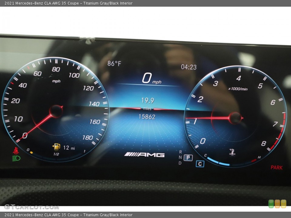 Titanium Gray/Black Interior Gauges for the 2021 Mercedes-Benz CLA AMG 35 Coupe #144725206