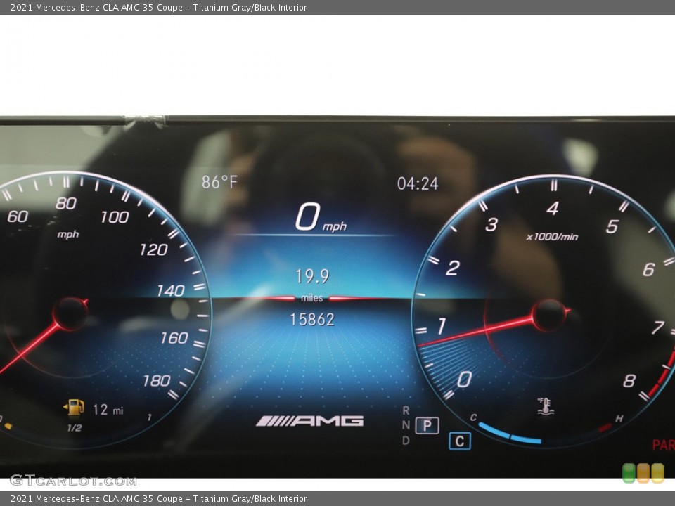 Titanium Gray/Black Interior Gauges for the 2021 Mercedes-Benz CLA AMG 35 Coupe #144725227