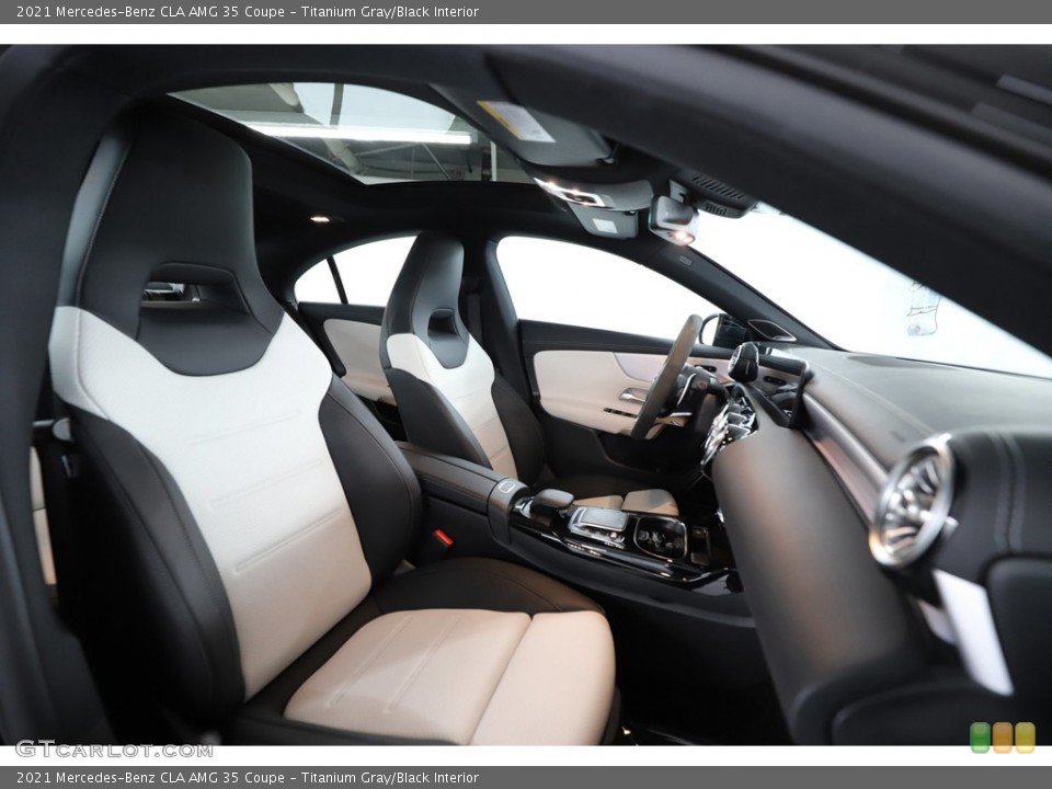 Titanium Gray/Black 2021 Mercedes-Benz CLA Interiors