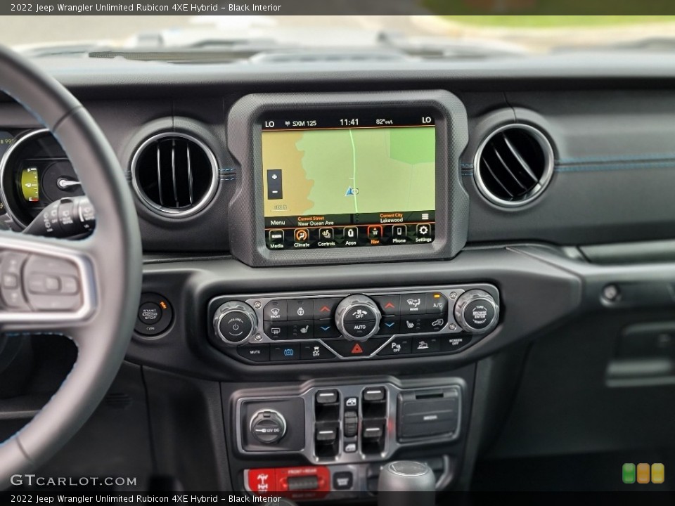 Black Interior Controls for the 2022 Jeep Wrangler Unlimited Rubicon 4XE Hybrid #144725329