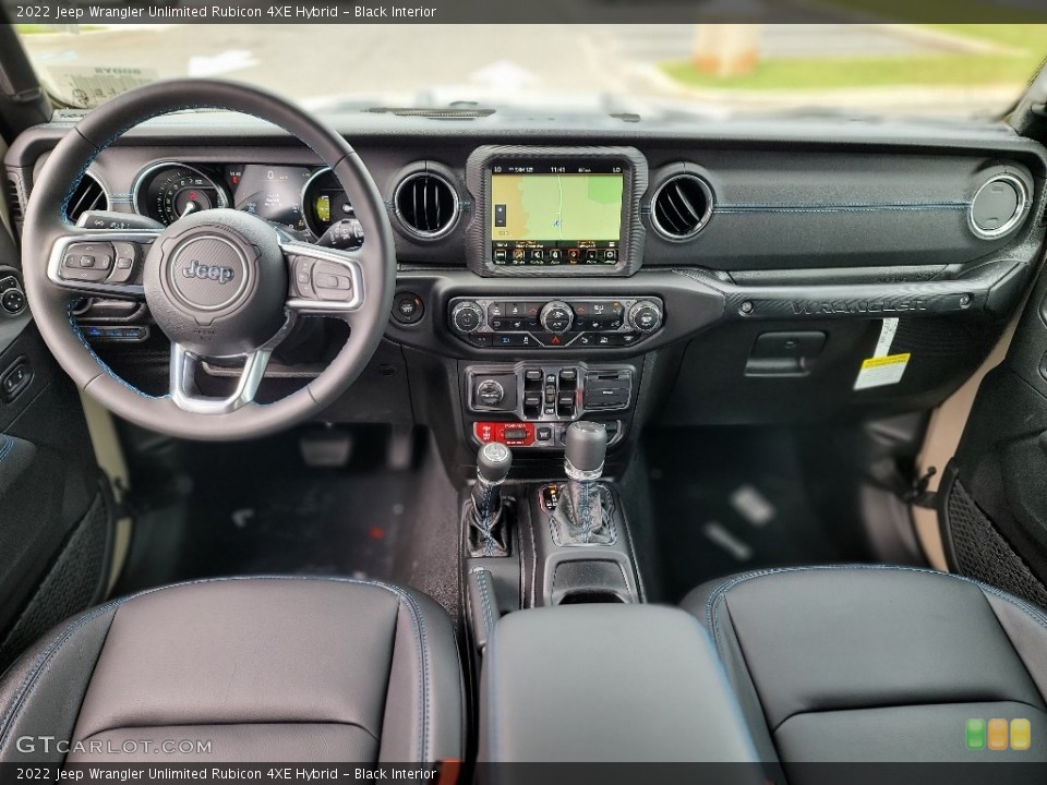 Black Interior Photo for the 2022 Jeep Wrangler Unlimited Rubicon 4XE Hybrid #144725374