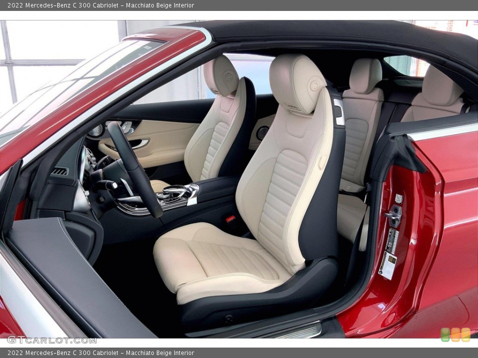 Macchiato Beige Interior Front Seat for the 2022 Mercedes-Benz C 300 Cabriolet #144727993