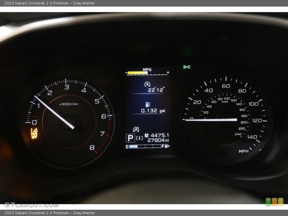 Gray Interior Gauges for the 2020 Subaru Crosstrek 2.0 Premium #144735958