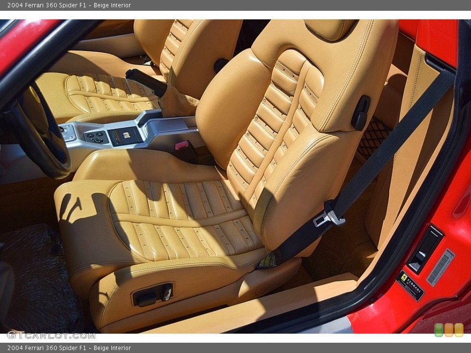 Beige Interior Front Seat for the 2004 Ferrari 360 Spider F1 #144736514