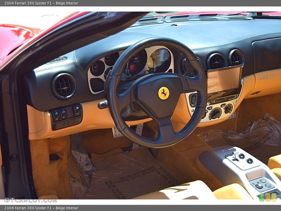 Beige Interior Dashboard for the 2004 Ferrari 360 Spider F1 #144736619