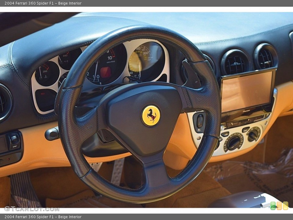 Beige Interior Steering Wheel for the 2004 Ferrari 360 Spider F1 #144736631