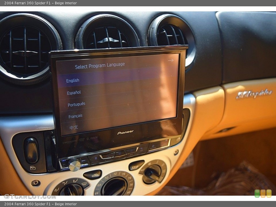 Beige Interior Dashboard for the 2004 Ferrari 360 Spider F1 #144737135
