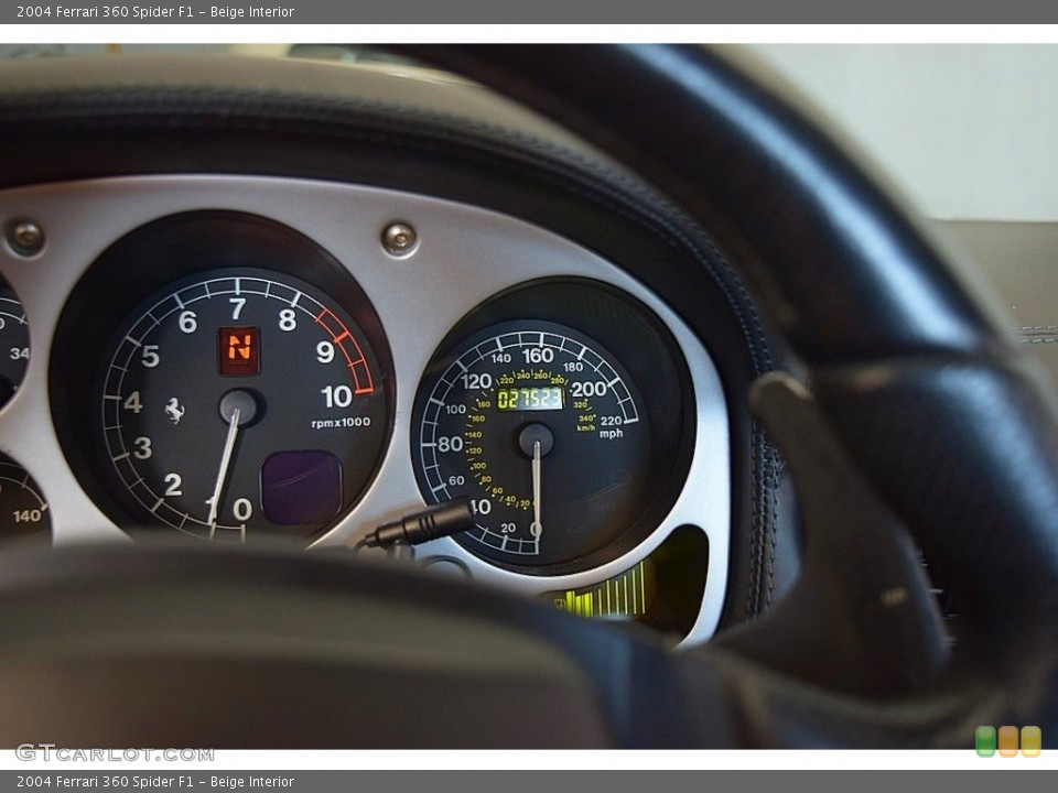 Beige Interior Gauges for the 2004 Ferrari 360 Spider F1 #144737174