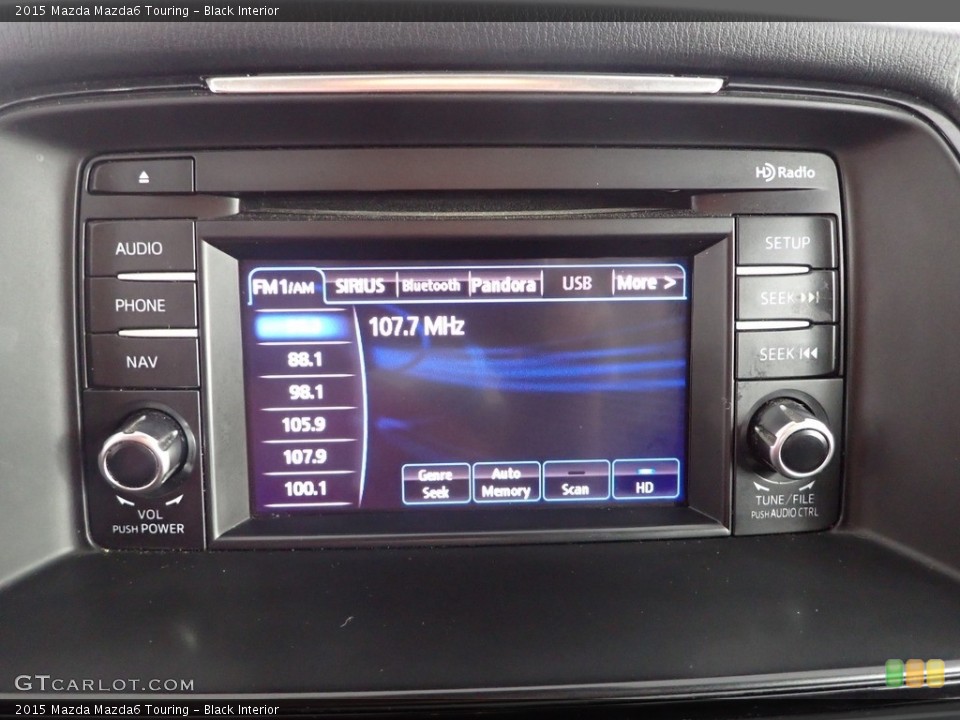 Black Interior Controls for the 2015 Mazda Mazda6 Touring #144737198