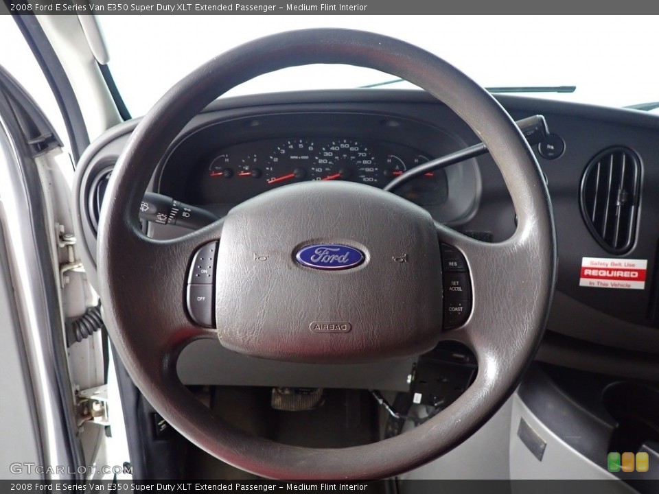 Medium Flint Interior Steering Wheel for the 2008 Ford E Series Van E350 Super Duty XLT Extended Passenger #144737801