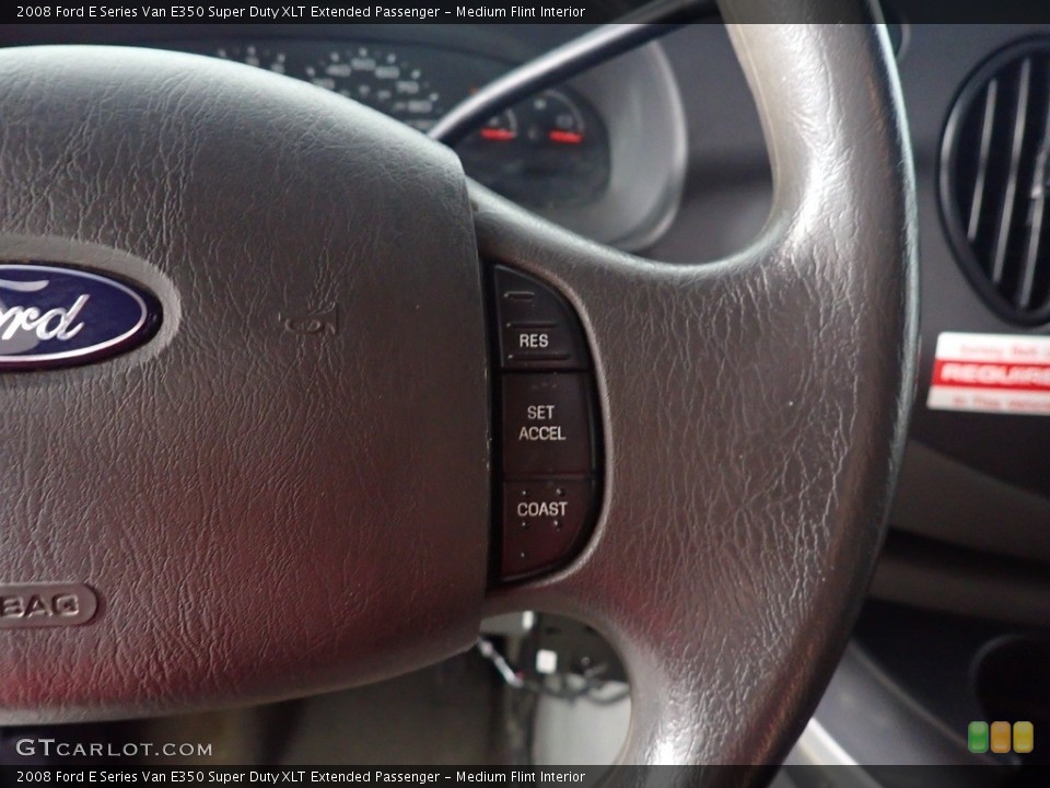 Medium Flint Interior Steering Wheel for the 2008 Ford E Series Van E350 Super Duty XLT Extended Passenger #144737861