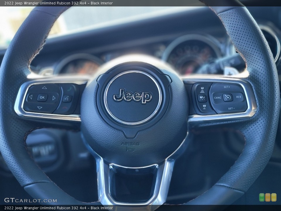 Black Interior Steering Wheel for the 2022 Jeep Wrangler Unlimited Rubicon 392 4x4 #144738719