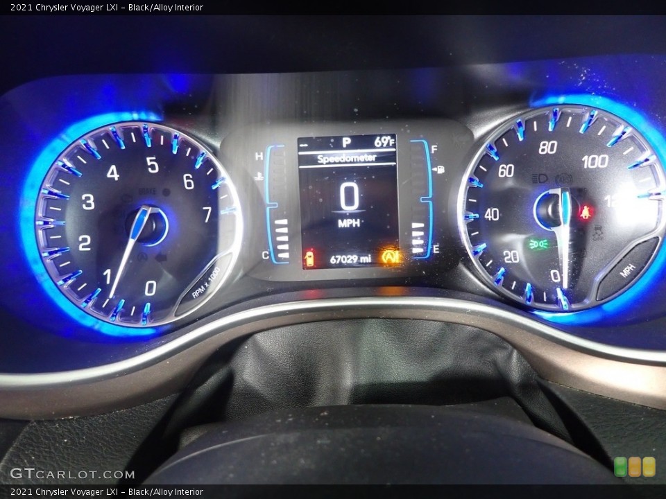 Black/Alloy Interior Gauges for the 2021 Chrysler Voyager LXI #144740002