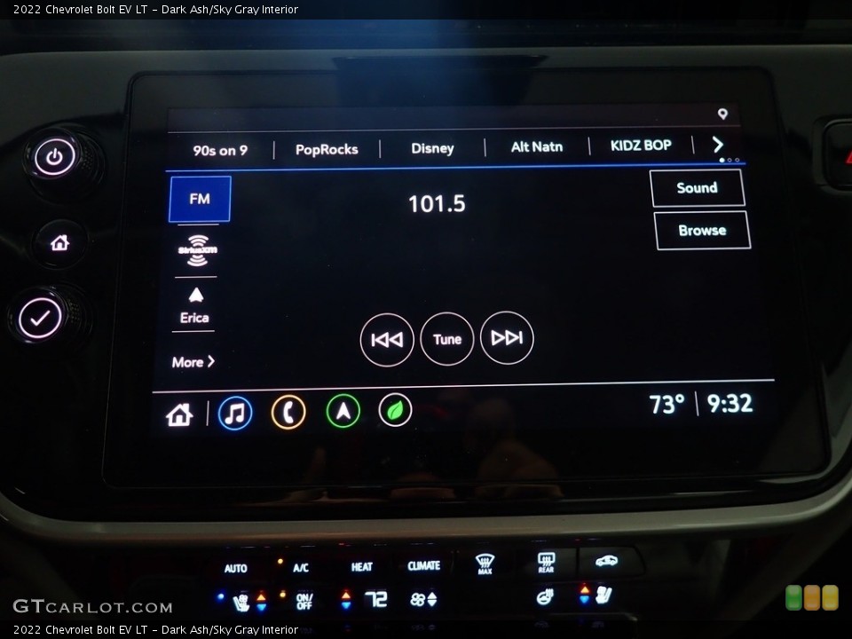 Dark Ash/Sky Gray Interior Audio System for the 2022 Chevrolet Bolt EV LT #144740167