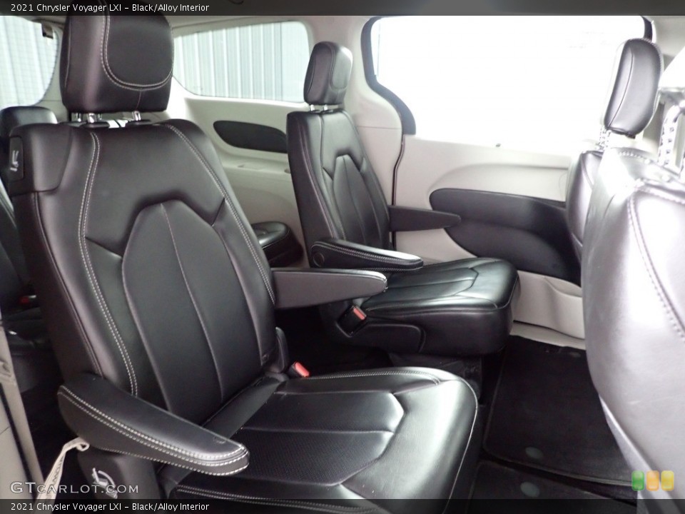 Black/Alloy Interior Rear Seat for the 2021 Chrysler Voyager LXI #144740222