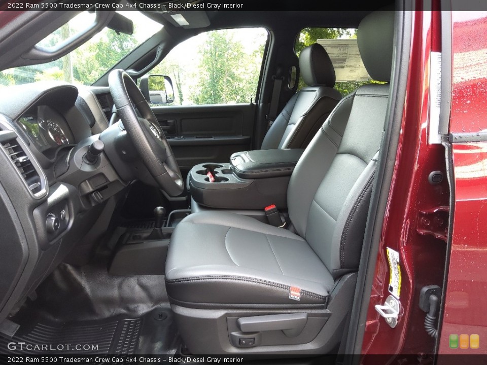 Black/Diesel Gray Interior Photo for the 2022 Ram 5500 Tradesman Crew Cab 4x4 Chassis #144742852