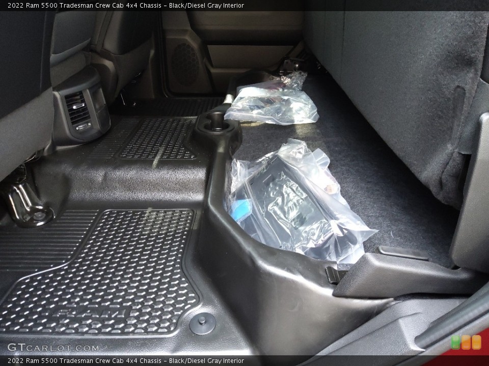 Black/Diesel Gray Interior Rear Seat for the 2022 Ram 5500 Tradesman Crew Cab 4x4 Chassis #144742882