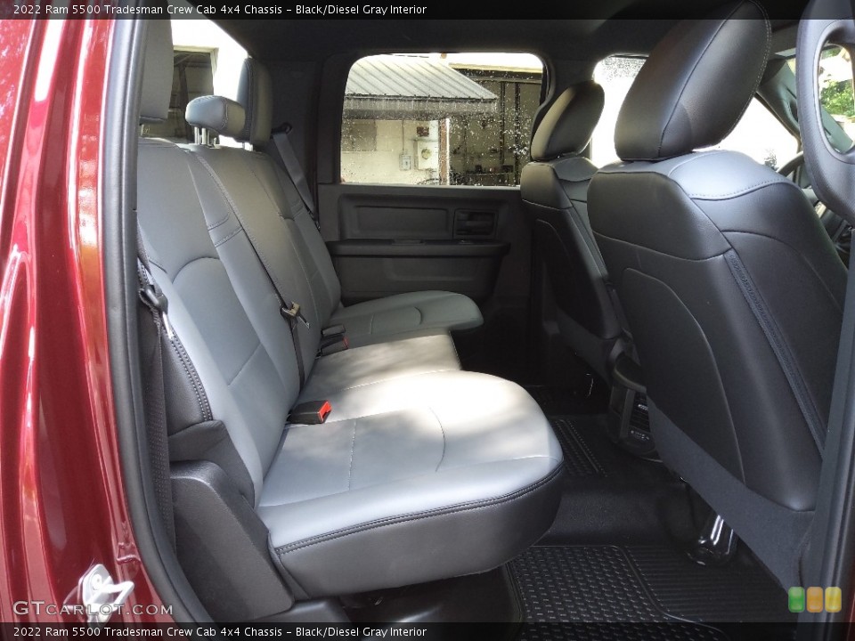 Black/Diesel Gray Interior Rear Seat for the 2022 Ram 5500 Tradesman Crew Cab 4x4 Chassis #144742891