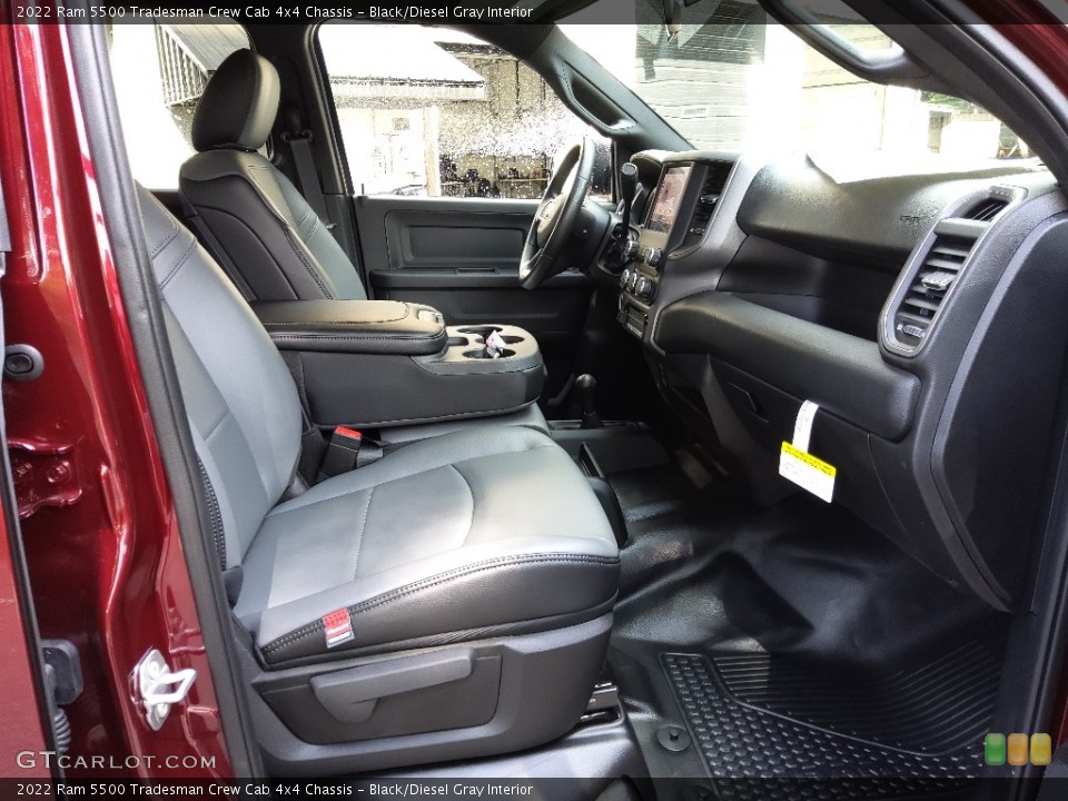 Black/Diesel Gray Interior Front Seat for the 2022 Ram 5500 Tradesman Crew Cab 4x4 Chassis #144742903