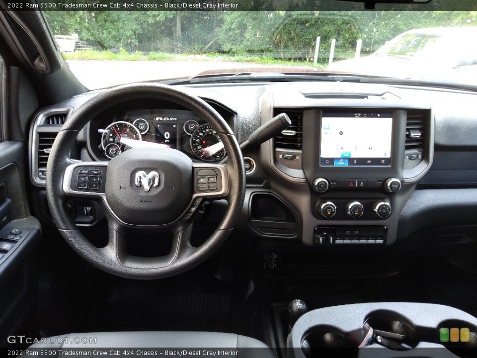 Black/Diesel Gray Interior Dashboard for the 2022 Ram 5500 Tradesman Crew Cab 4x4 Chassis #144742912