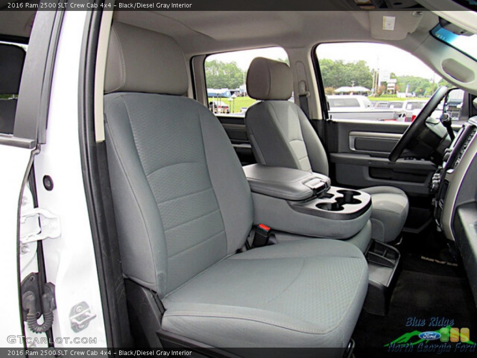 Black/Diesel Gray Interior Front Seat for the 2016 Ram 2500 SLT Crew Cab 4x4 #144743862