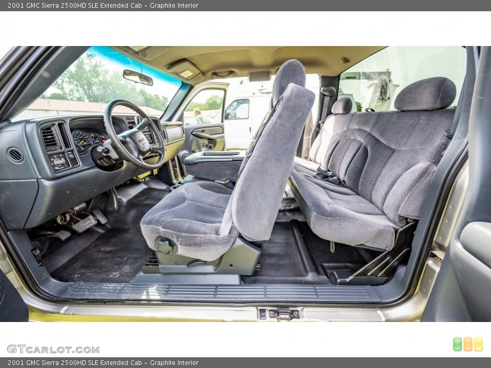 Graphite Interior Front Seat for the 2001 GMC Sierra 2500HD SLE Extended Cab #144744780