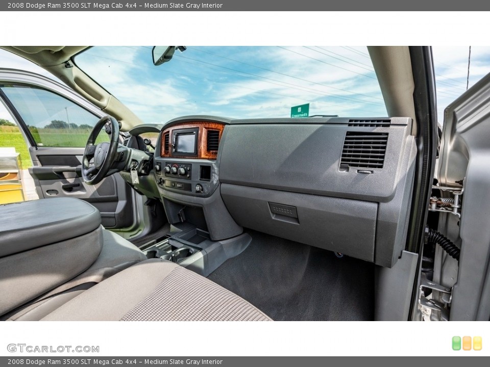 Medium Slate Gray Interior Dashboard for the 2008 Dodge Ram 3500 SLT Mega Cab 4x4 #144745398