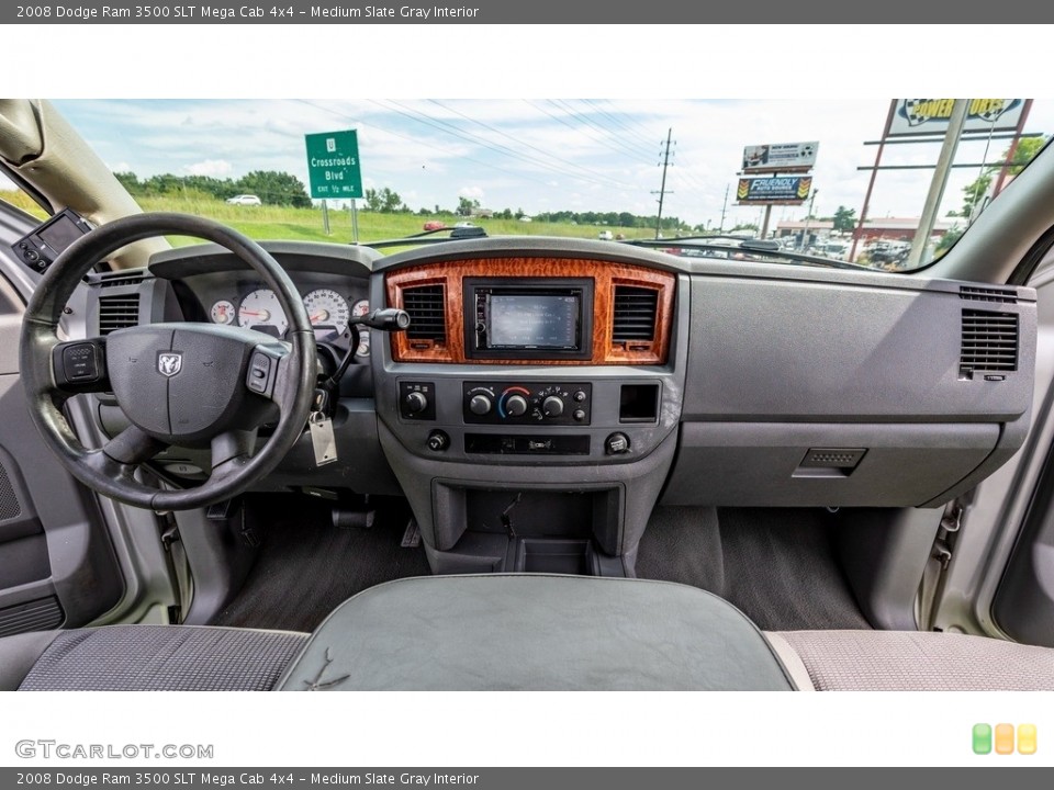 Medium Slate Gray Interior Dashboard for the 2008 Dodge Ram 3500 SLT Mega Cab 4x4 #144745431
