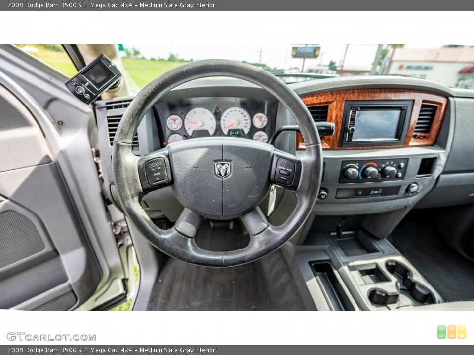 Medium Slate Gray Interior Controls for the 2008 Dodge Ram 3500 SLT Mega Cab 4x4 #144745440