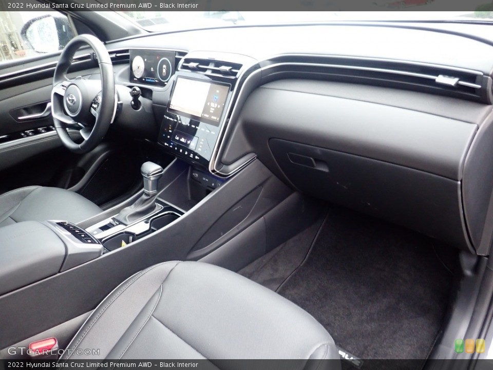Black Interior Dashboard for the 2022 Hyundai Santa Cruz Limited Premium AWD #144747343