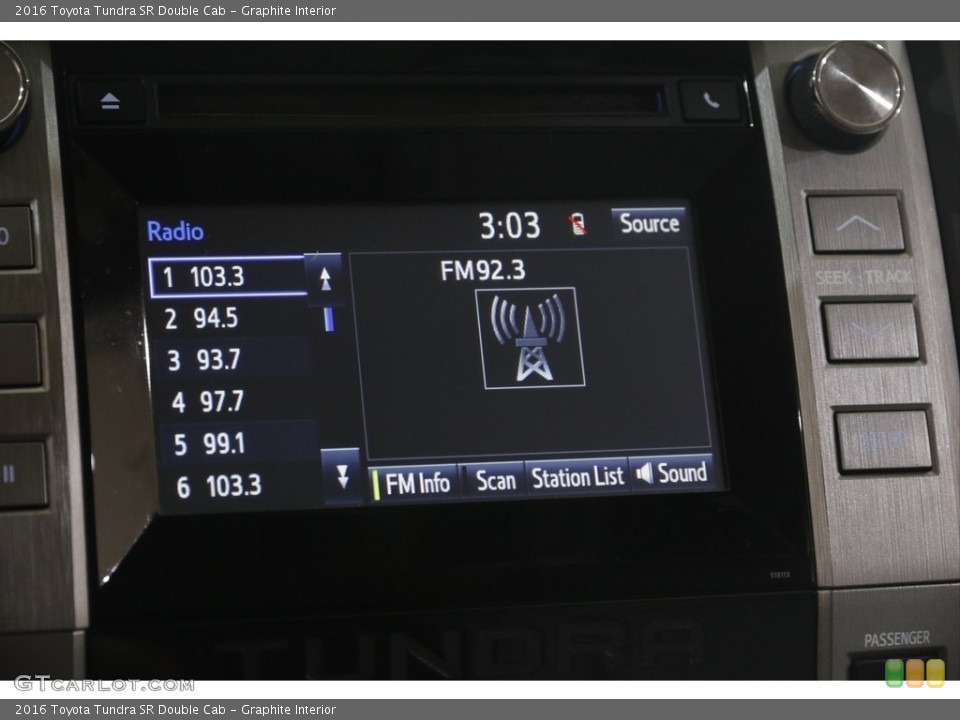 Graphite Interior Audio System for the 2016 Toyota Tundra SR Double Cab #144750946
