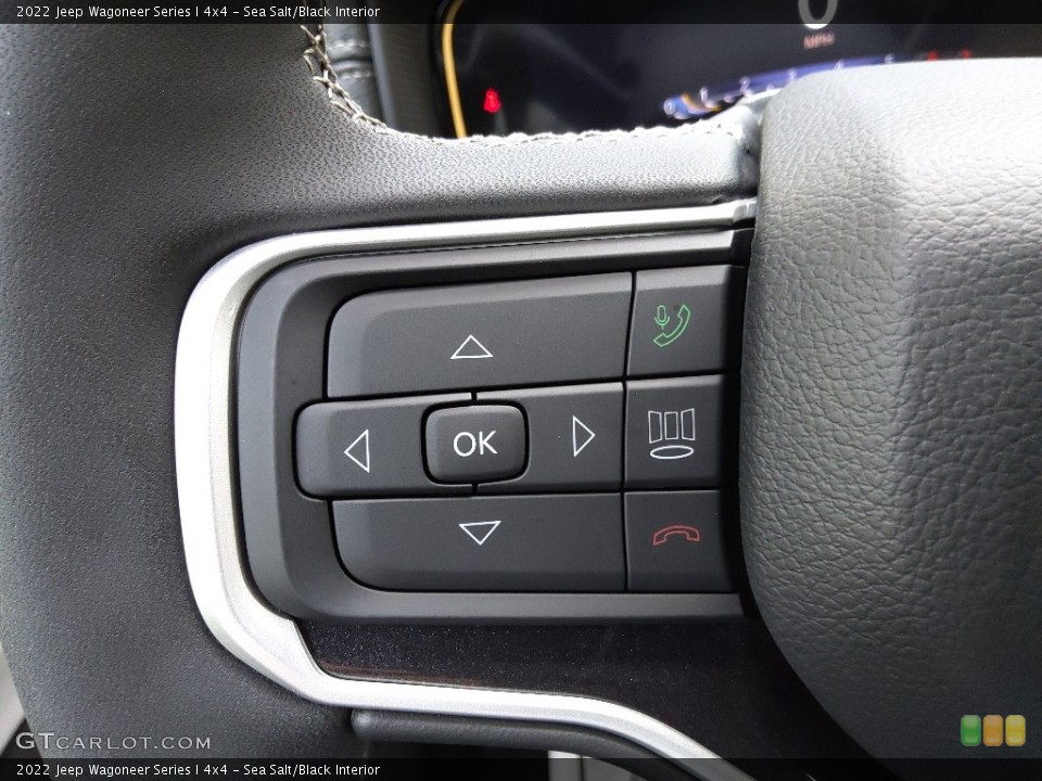 Sea Salt/Black Interior Steering Wheel for the 2022 Jeep Wagoneer Series I 4x4 #144752950